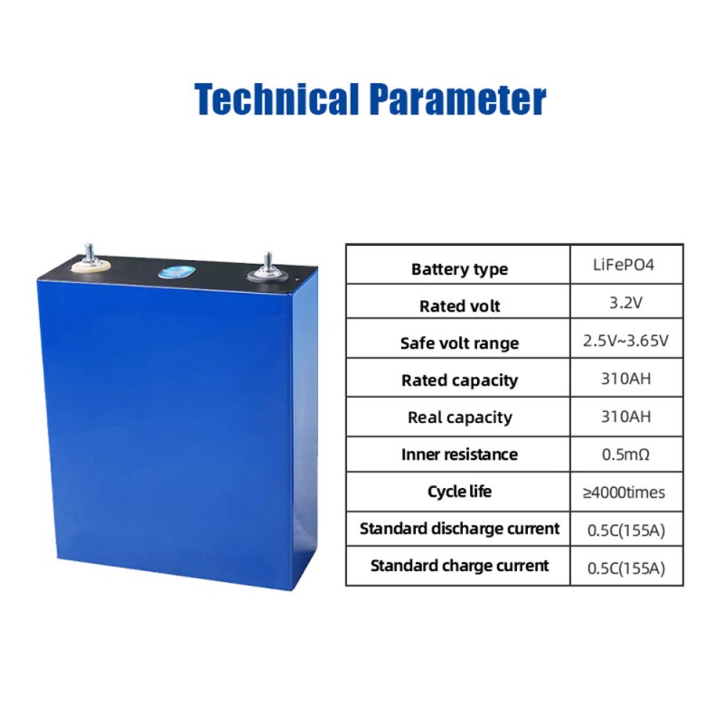 USA Stock 3 2V 320Ah CATL LiFePO4 Rechargeable Deep Cycle Batteries